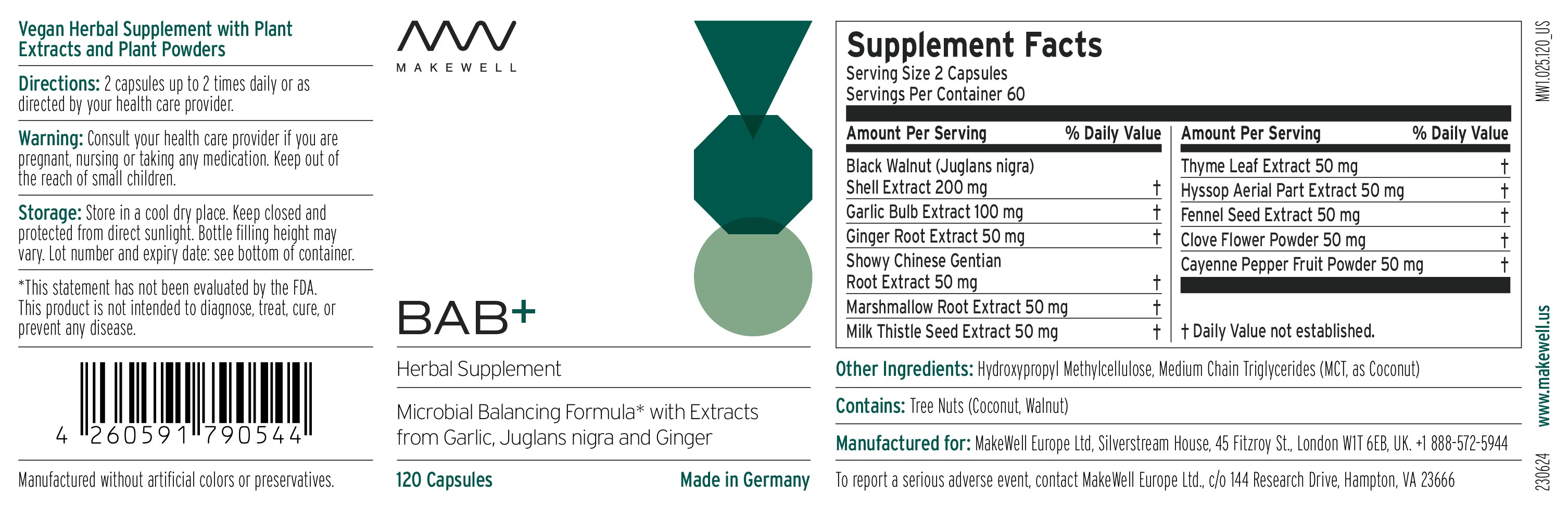 BAB+ | previously PARA Resist+ – MakeWell US (MakeWell Europe Ltd.)