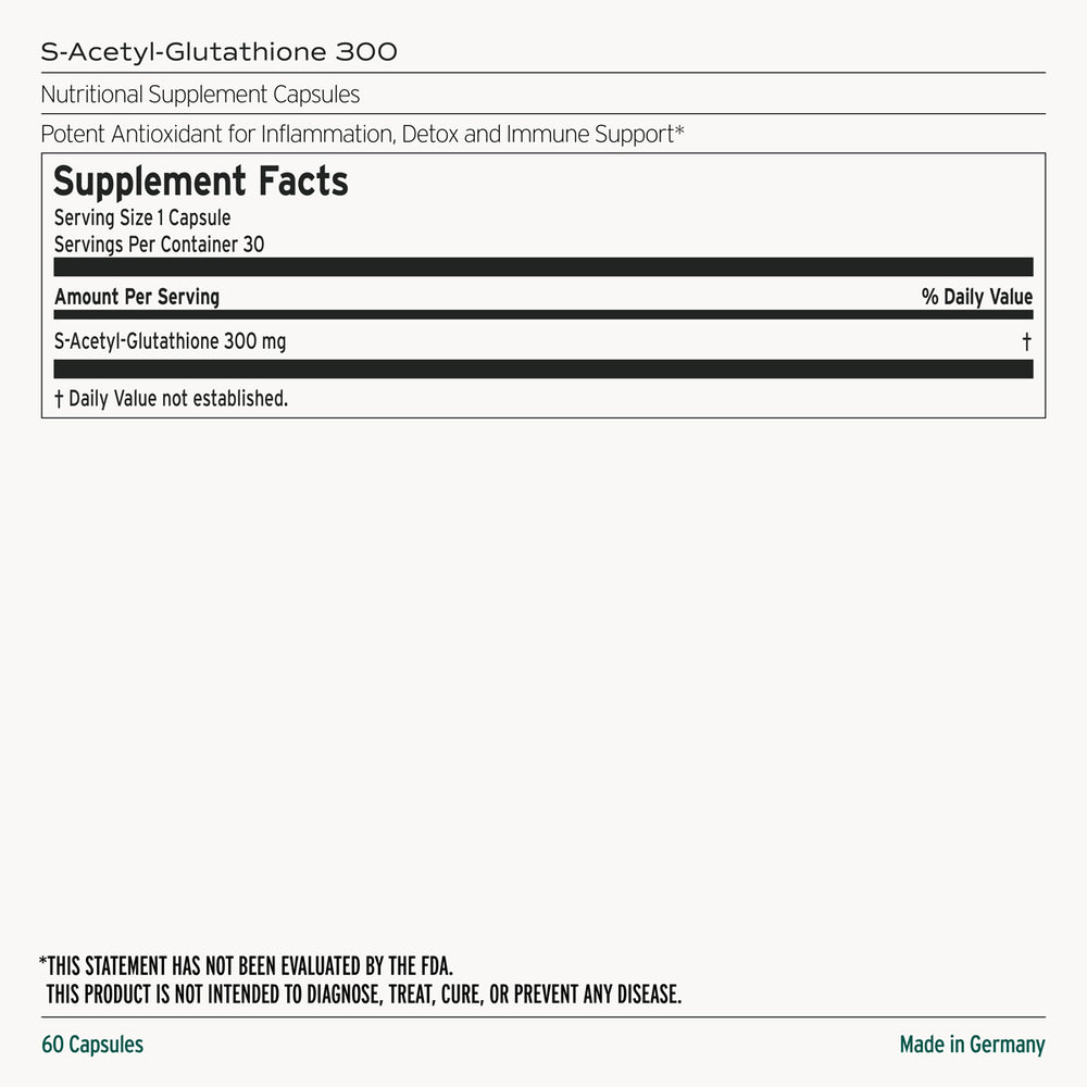 
                  
                    S-Acetyl-Glutathione 300
                  
                